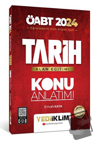 2024 ÖABT Tarih Alan Eğitimi Konu Anlatımı - Emrah Kaya - Yediiklim Ya