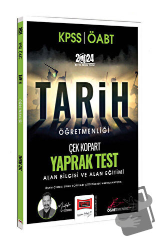 2024 ÖABT Tarih Öğretmenliği Yaprak Test - Mustafa Özdemir - Yargı Yay