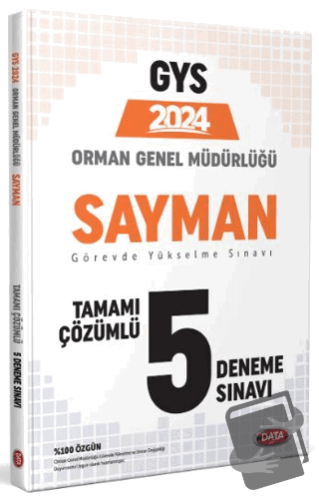 2024 Orman Genel Müdürlüğü Sayman Tamamı Çözümlü 5 Deneme Sınavı - Kol