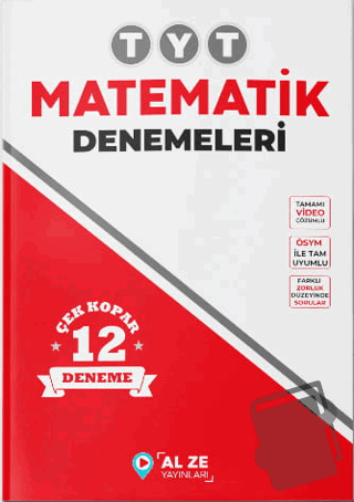 2024 TYT Matematik Denemeleri - Kolektif - Alze Yayınları - Fiyatı - Y