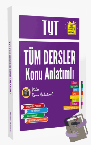 2024 TYT Tüm Dersler Tek Kitap Konu Anlatımlı - Kolektif - Kurul Yayın