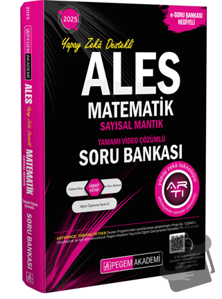 2025 ALES Matematik Sayısal Mantık Tamamı Video Çözümlü Soru Bankası -