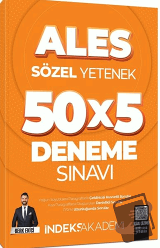 2025 ALES Sözel Yetenek 5 Deneme Sınavı Çözümlü - Berk Ekici - İndeks 