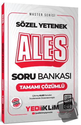 2025 ALES Sözel Yetenek Tamamı Çözümlü Soru Bankası - Kolektif - Yedii