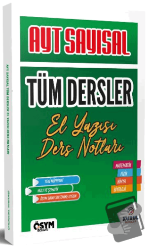 2025 AYT Sayısal Tüm Dersler El Yazısı Ders Notları - Kolektif - Kurul