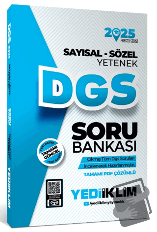 2025 DGS Prestij Serisi Sayısal-Sözel Yetenek Tamamı PDF Çözümlü Soru 