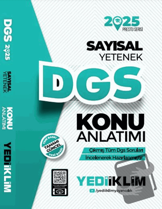 2025 DGS Sayısal Yetenek Konu Anlatımı - Kolektif - Yediiklim Yayınlar