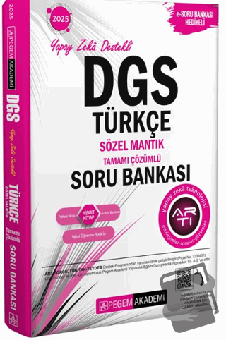 2025 DGS Türkçe Sözel Mantık Tamamı Çözümlü Soru Bankası - Kolektif - 