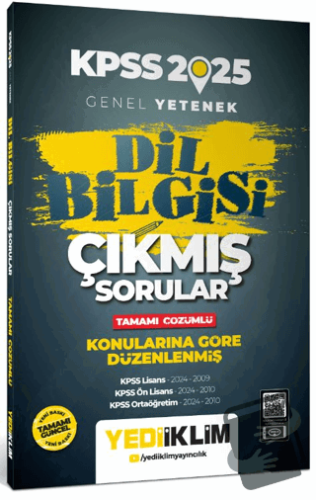 2025 Genel Yetenek Dil Bilgisi Tamamı Çözümlü Çıkmış Sorular - Kolekti