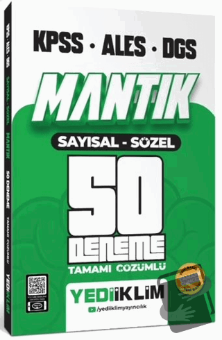 2025 KPSS - ALES - DGS Mantık Sayısal Sözel Tamamı Çözümlü 50 Deneme -