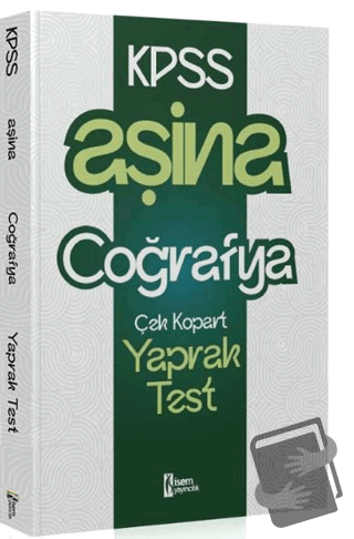 2025 KPSS Aşina Coğrafya Çek Kopart Yaprak Test - Kolektif - İSEM Yayı