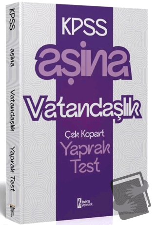 2025 KPSS Aşina Vatandaşlık Çek Kopart Yaprak Test - Kolektif - İSEM Y