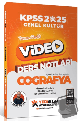 2025 KPSS Atölye Genel Kültür Coğrafya Video Ders Notları - Hakan Topc