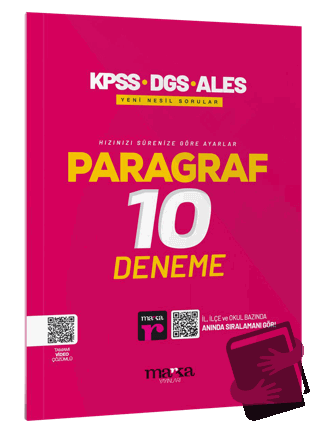 2025 KPSS-DGS-ALES Paragraf 10 Deneme Tamamı Video Çözümlü - Kolektif 