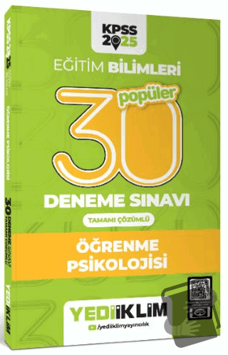 2025 KPSS Eğitim Bilimleri 30 Popüler Öğrenme Psikolojisi Tamamı Çözüm