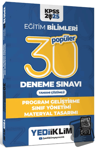 2025 KPSS Eğitim Bilimleri 30 Popüler Program Geliştirme-Sınıf Yönetim