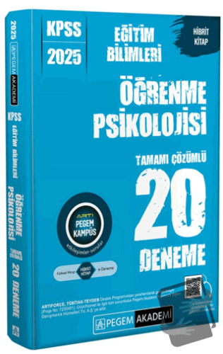 2025 KPSS Eğitim Bilimleri Öğrenme Psikolojisi Tamamı Çözümlü 20 Denem