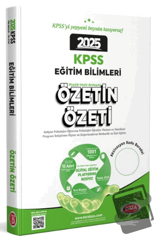 2025 KPSS Eğitim Bilimleri Özetin Özeti - Kolektif - Data Yayınları - 