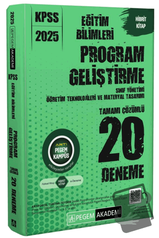 2025 KPSS Eğitim Bilimleri Program Geliştirme Tamamı Çözümlü 20 Deneme