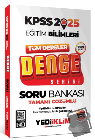 2025 KPSS Eğitim Bilimleri Tüm Dersler Denge Serisi Tamamı Çözümlü Sor