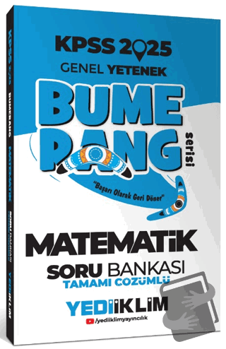 2025 KPSS Genel Yetenek Bumerang Matematik Tamamı Çözümlü Soru Bankası