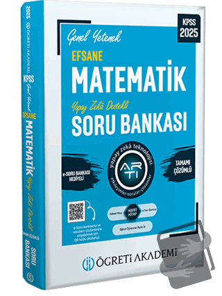 2025 KPSS Genel Yetenek Efsane Matematik Tamamı Çözümlü Soru Bankası -