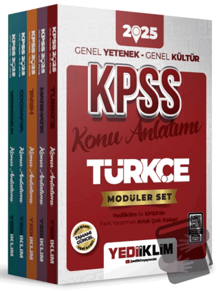 2025 KPSS Genel Yetenek Genel Kültür Konu Anlatımlı Modüler Set - Kole