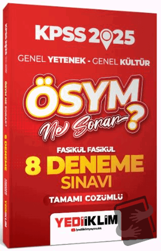 2025 KPSS Genel Yetenek Genel Kültür ÖSYM Ne Sorar Tamamı Çözümlü 8 Fa