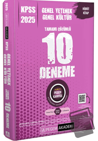 2025 KPSS Genel Yetenek Genel Kültür Tamamı Çözümlü 10 Deneme - Kollek