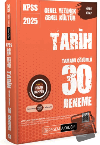 2025 KPSS Genel Yetenek Genel Kültür Tarih Tamamı Çözümlü 30 Deneme - 