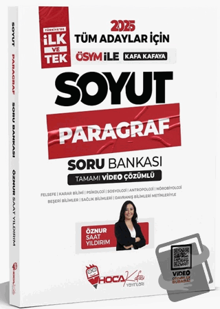 2025 KPSS TYT ALES DGS Soyut Paragraf Soru Bankası Video Çözümlü - Özn