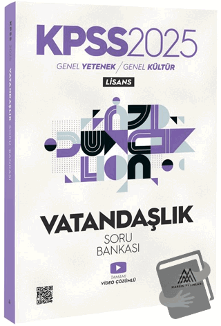 2025 KPSS Vatandaşlık Soru Bankası - Kolektif - Marsis Yayınları - Fiy