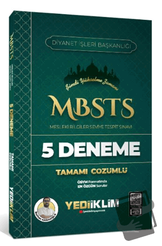 2025 MBSTS Mesleki Bilgiler Seviye Tespit Sınavı Tamamı Çözümlü 5 Dene