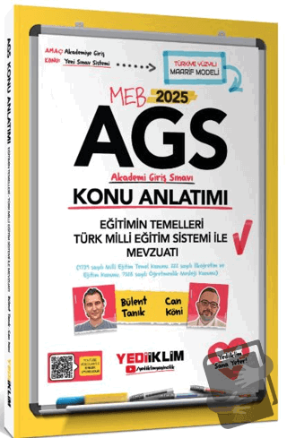 2025 MEB AGS Eğitimin Temelleri - Türk Milli Eğitimi Sistemi ile Mevzu