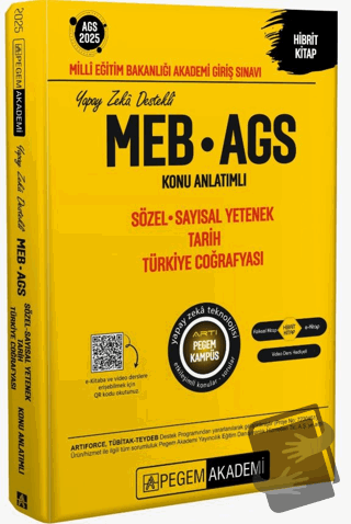 2025 MEB - AGS Konu Anlatımlı Sözel Sayısal Yetenek Tarih Türkiye Coğr