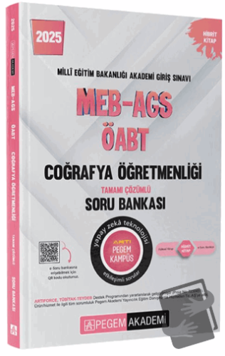 2025 MEB-AGS-ÖABT Coğrafya Öğretmenliği Tamamı Çözümlü Soru Bankası - 