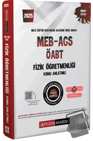 2025 MEB-AGS-ÖABT Fizik Öğretmenliği Konu Anlatımlı - Kollektif - Pege