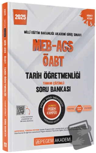 2025 MEB-AGS-ÖABT Tarih Öğretmenliği Tamamı Çözümlü Soru Bankası - Kol