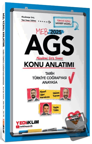 2025 MEB AGS Tarih - Türkiye Coğrafyası - Anayasa Konu Anlatımı - Ahme