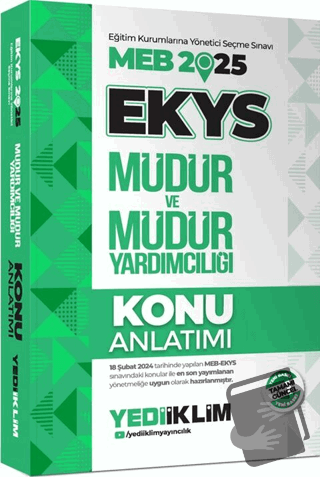 2025 MEB EKYS Müdür ve Müdür Yardımcılığı Konu Anlatımı - Kolektif - Y