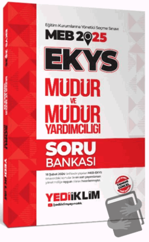 2025 MEB EKYS Müdür ve Müdür Yardımcılığı Soru Bankası - Kolektif - Ye