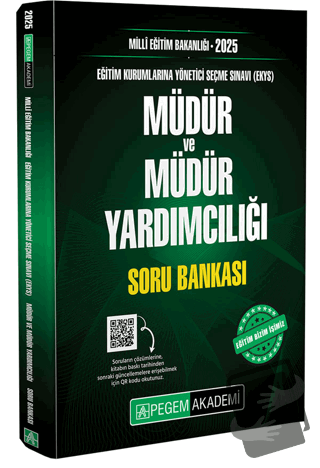 2025 Millî Eğitim Bakanlığı EKYS Müdür ve Müdür Yardımcılığı Soru Bank