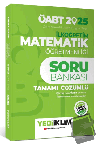 2025 ÖABT İlköğretim Matematik Öğretmenliği Tamamı Çözümlü Soru Bankas