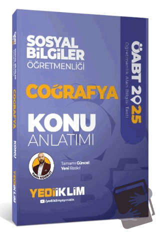 2025 ÖABT Sosyal Bilgiler Öğretmenliği Coğrafya Konu Anlatımı - Yasin 