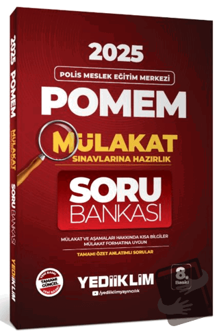 2025 POMEM Mülakat Sınavlarına Hazırlık Tamamı Özet Anlatımlı Soru Ban