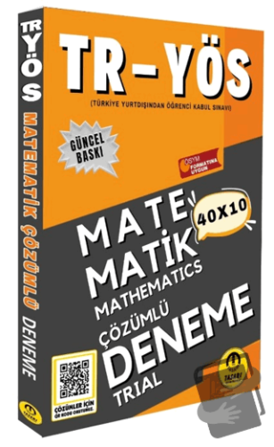 2025 TR YÖS Matematik 40X10 Çözümlü Deneme - Özgen Bulut - Tasarı Eğit