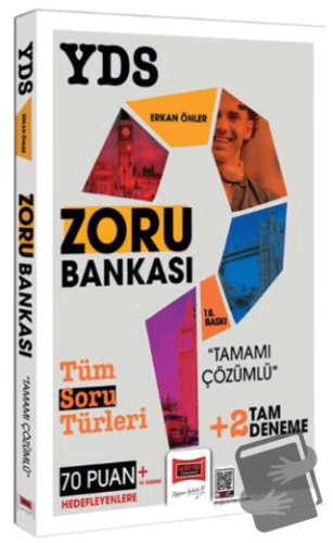 2025 YDS Tamamı Çözümlü Zoru Bankası +2 Deneme İlaveli - Erkan Önler -