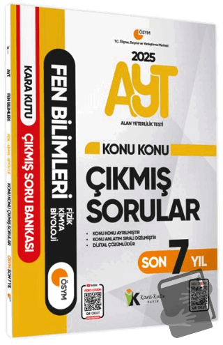 2025 YKS-AYT Fen Bilimleri Son 7 Yıl Çıkmış Sorular - Kolektif - Karak