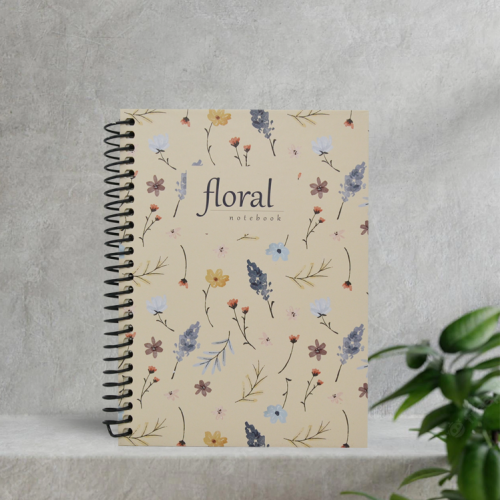 Dilman Floral Serisi Defter 16X22 80 Yp Kareli 6405 - - Dilman - Fiyat