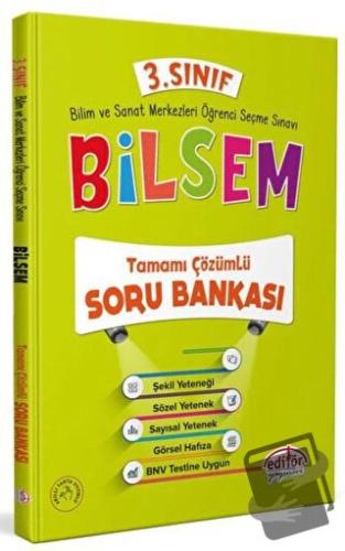 3. Sınıf Bilsem Çözümlü Soru Bankası - Kolektif - Editör Yayınevi - Fi